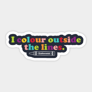 Crafternoon Outside the Lines Sticker